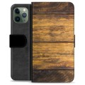 iPhone 11 Pro Premium Wallet Case - Wood