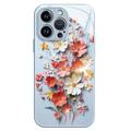 iPhone 12 Pro Max Flower Bouquet Hybrid Case - Blue