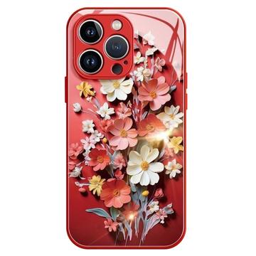 iPhone 12 Pro Max Flower Bouquet Hybrid Case - Red