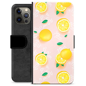 iPhone 12 Pro Max Premium Wallet Case - Lemon Pattern