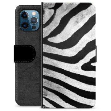 iPhone 12 Pro Premium Wallet Case - Zebra