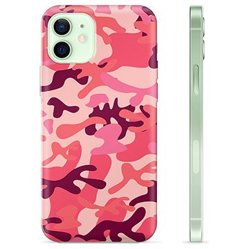 iPhone 12 TPU Case - Pink Camouflage