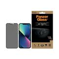 iPhone 13/13 Pro PanzerGlass Case Friendly CamSlider Privacy Tempered Glass Screen Protector - Black Edge