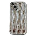 iPhone 13 3D Linear Wavy Case - Silver