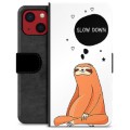 iPhone 13 Mini Premium Wallet Case - Slow Down