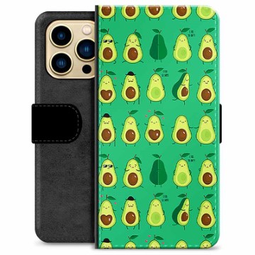 iPhone 13 Pro Max Premium Wallet Case - Avocado Pattern