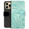 iPhone 13 Pro Max Premium Wallet Case - Green Mint