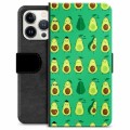 iPhone 13 Pro Premium Wallet Case - Avocado Pattern