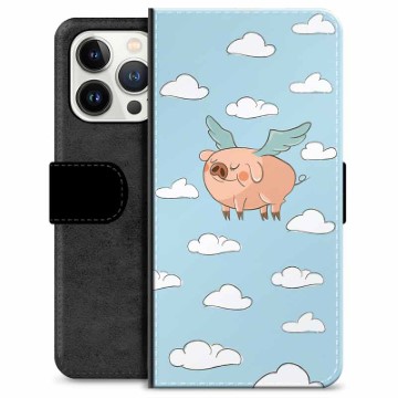 iPhone 13 Pro Premium Wallet Case - Flying Pig