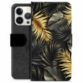 iPhone 13 Pro Premium Wallet Case - Golden Leaves