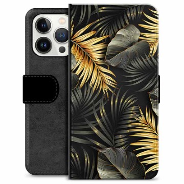 iPhone 13 Pro Premium Wallet Case - Golden Leaves