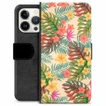 iPhone 13 Pro Premium Wallet Case - Pink Flowers