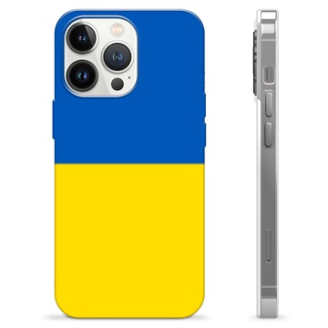 iPhone 13 Pro TPU Case Ukrainian Flag - Yellow and Light Blue