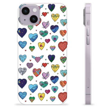 iPhone 14 Plus TPU Case - Hearts