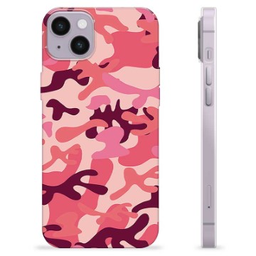 iPhone 14 Plus TPU Case - Pink Camouflage