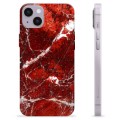 iPhone 14 Plus TPU Case - Red Marble