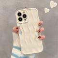 iPhone 14 Pro Max 3D Linear Wavy Case - White