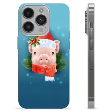 iPhone 14 Pro TPU Case - Winter Piggy