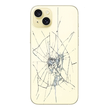 iPhone 15 Back Cover Repair - Glass Only - Yellow