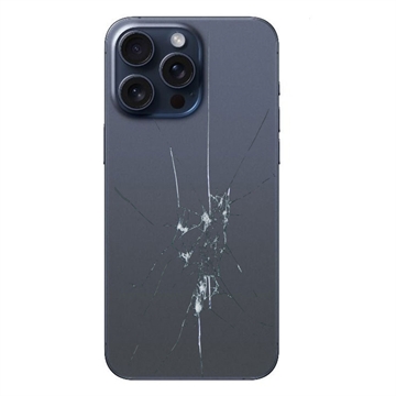 iPhone 15 Pro Back Cover Repair - Glass Only - Blue