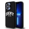 iPhone 15 Pro DKNY Liquid Silicone Arch Logo Case - MagSafe Compatible - Black