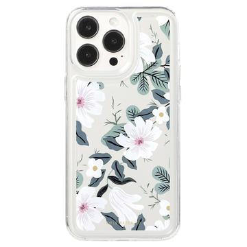 iPhone 15 Pro Fashion TPU Case - White Flowers