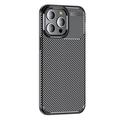 iPhone 15 Pro Max Beetle Carbon Fiber TPU Case - Black