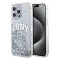 iPhone 15 Pro Max DKNY Liquid Glitter Arch Logo Case