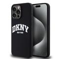 iPhone 15 Pro Max DKNY Liquid Silicone Arch Logo Case - MagSafe Compatible - Black