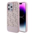 iPhone 15 Pro Max Guess G Cube Mag Case - Pink