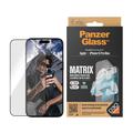 iPhone 15 Pro Max PanzerGlass Matrix D3O UWF Screen Protector w. AlignerKit - Black Edge