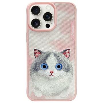 iPhone 15 Pro Nimmy Friends Big Eyed Pet 2.0 Cat Case - Pink