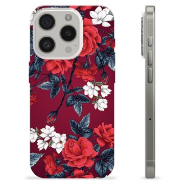 iPhone 15 Pro TPU Case - Vintage Flowers