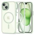 iPhone 15 Tech-Protect Magmat Case - MagSafe Compatible - Green / Transparent