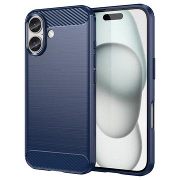 iPhone 16 Brushed TPU Case - Carbon Fiber