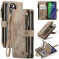 iPhone 16 Caseme C30 Multifunctional Wallet Case - Brown