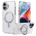 iPhone 16 Magnetic Kickstand Hybrid Case - Transparent