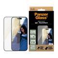 iPhone 16/15 PanzerGlass EyeCare Ultra-Wide Fit EasyAligner Tempered Glass Screen Protector - Black Edge