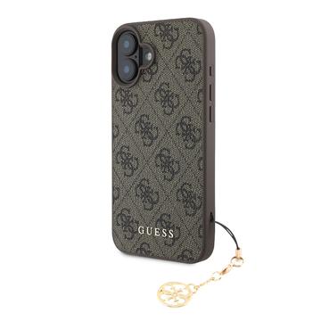 iPhone 16 Plus Guess 4G Charms Collection Hybrid Case - Brown