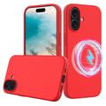 iPhone 16 Plus Liquid Silicone Case - MagSafe Compatible - Red