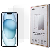 iPhone 16 Plus Saii 3D Premium Tempered Glass Screen Protector - 2 Pcs.