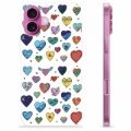 iPhone 16 Plus TPU Case - Hearts