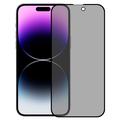 iPhone 16 Privacy Full Cover Tempered Glass Screen Protector - Black Edge