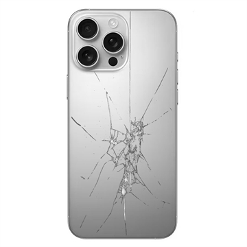 iPhone 16 Pro Back Cover Repair - Glass Only - Natural Titanium