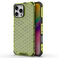 iPhone 16 Pro Honeycomb Armored Hybrid Case - Green