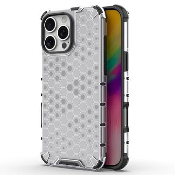 iPhone 16 Pro Honeycomb Armored Hybrid Case - Grey