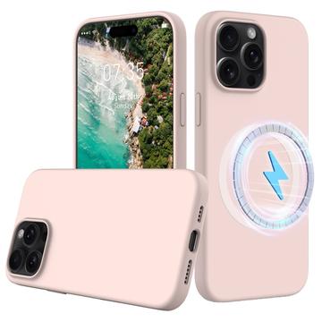 iPhone 16 Pro Liquid Silicone Case - MagSafe Compatible - Pink