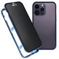 iPhone 16 Pro Magnetic Case with Tempered Glass - Privacy - Dark Blue