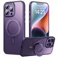 iPhone 16 Pro Magnetic Kickstand Hybrid Case - Purple