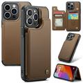 iPhone 16 Pro Max Caseme C22 Case RFID Card Wallet - Brown